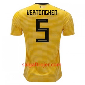 Belgien Fodboldtrøjer Vertonghen 5 Udebanesæt VM 2018